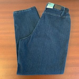 Lee Side Elastic Waistband  Mom Jeans Straight Leg